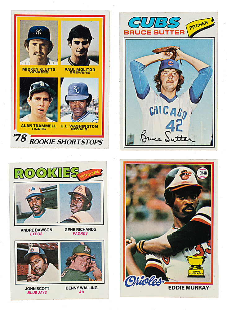 1977 and 1978 Topps Complete Set Collection (4 Sets, 2,772 Cards)