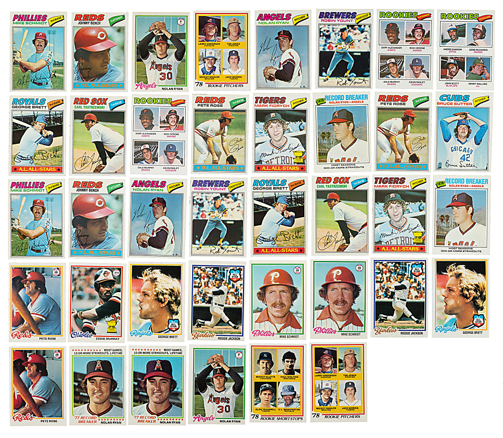 1977 and 1978 Topps Complete Set Collection (4 Sets, 2,772 Cards)