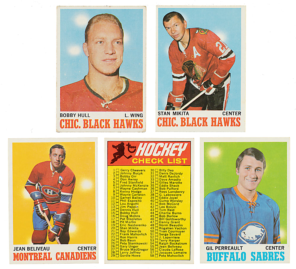 1970-1971 Topps Hockey Complete Set (132)