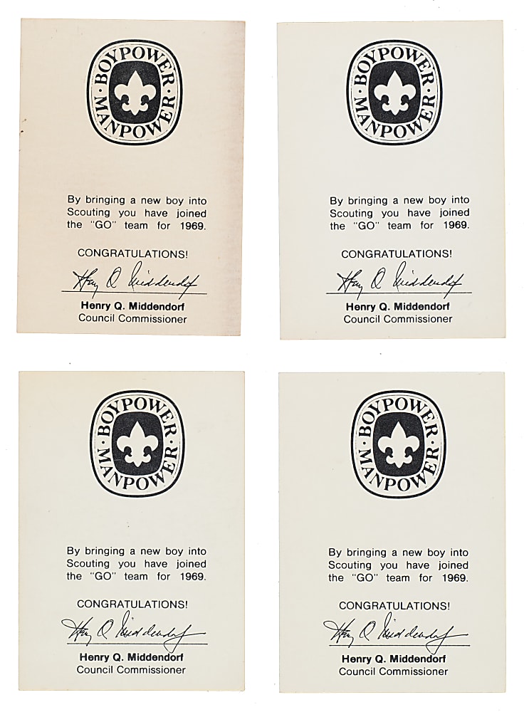 1969 N.Y. Boy Scouts Near-Complete Set (7/9) Including Tom Seaver
