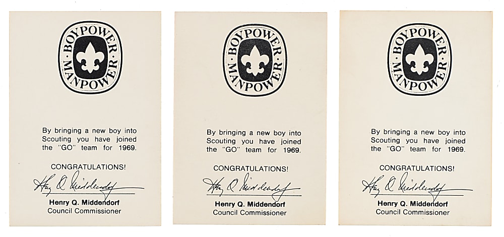 1969 N.Y. Boy Scouts Near-Complete Set (7/9) Including Tom Seaver