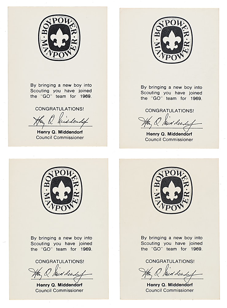 1969 N.Y. Boy Scouts Partial Set Trio (3 Sets, 16 Cards)