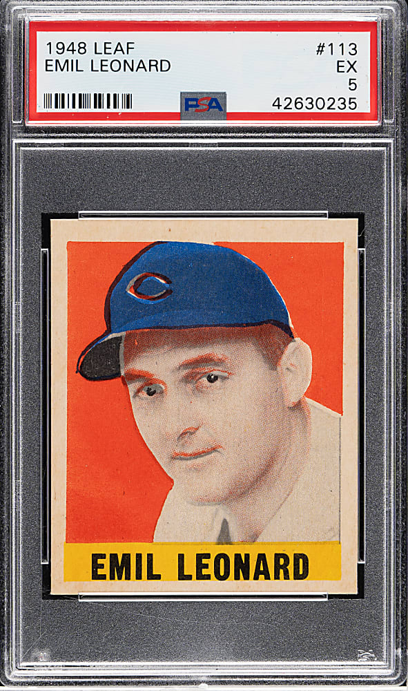 1948-1949 Leaf #113 Emil Leonard Short Print PSA EX 5