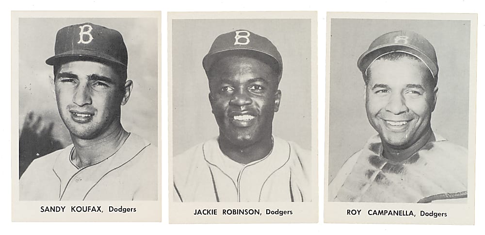 1956 Jay Publishing Brooklyn Dodgers World Series Picture Pack (25) Plus Envelope