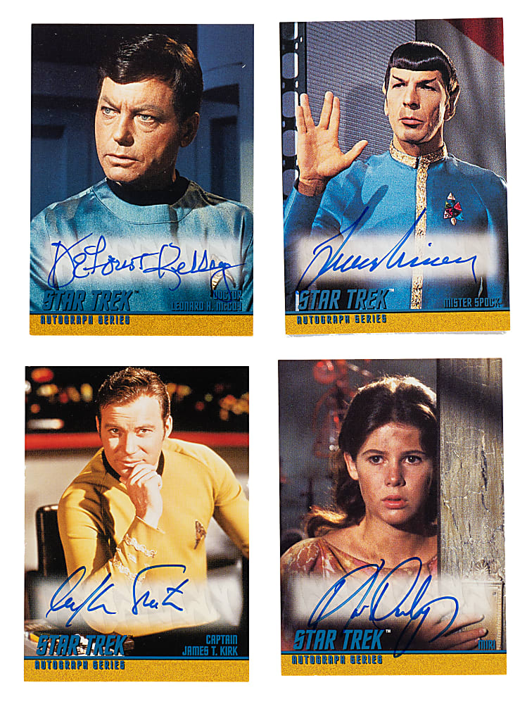 1997-1999 Fleer/Skybox "Star Trek - The Original Series" Seasons 1-3 Complete Master Set (853 Cards) Including 88 Signed Cards