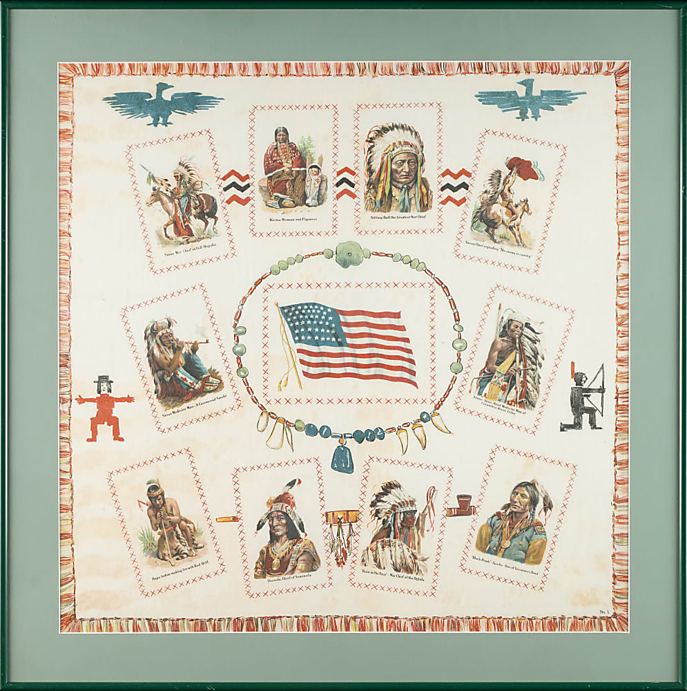 1912 S110 "Indian Portraits and Scenes" Tobacco Premium Pillowcase