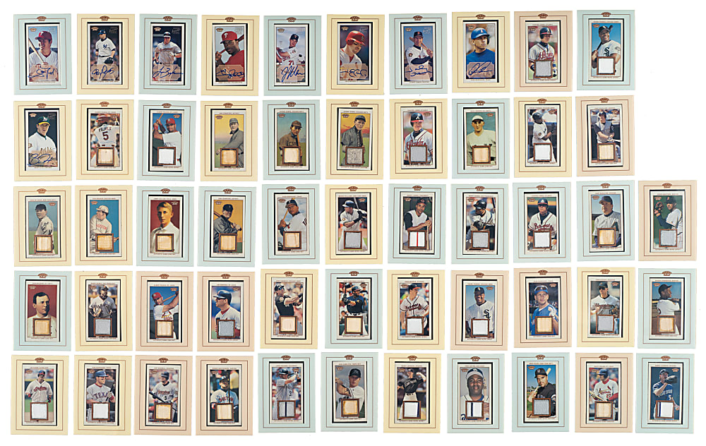 2002 Topps 206 Complete and Near-Complete Set Collection (10 Sets, 1,313 Cards) Including 42 Autographs and 141 Relics