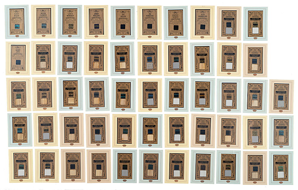 2002 Topps 206 Complete and Near-Complete Set Collection (10 Sets, 1,313 Cards) Including 42 Autographs and 141 Relics