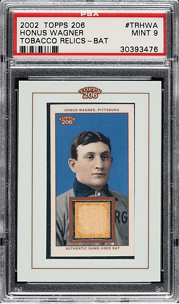 2002 Topps 206 Tobacco Relics #TR-HWA Honus Wagner PSA MINT 9