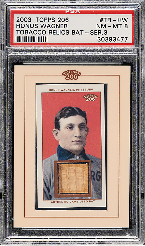 2003 Topps 206 Tobacco Relics #TR-HW Honus Wagner PSA NM-MT 8