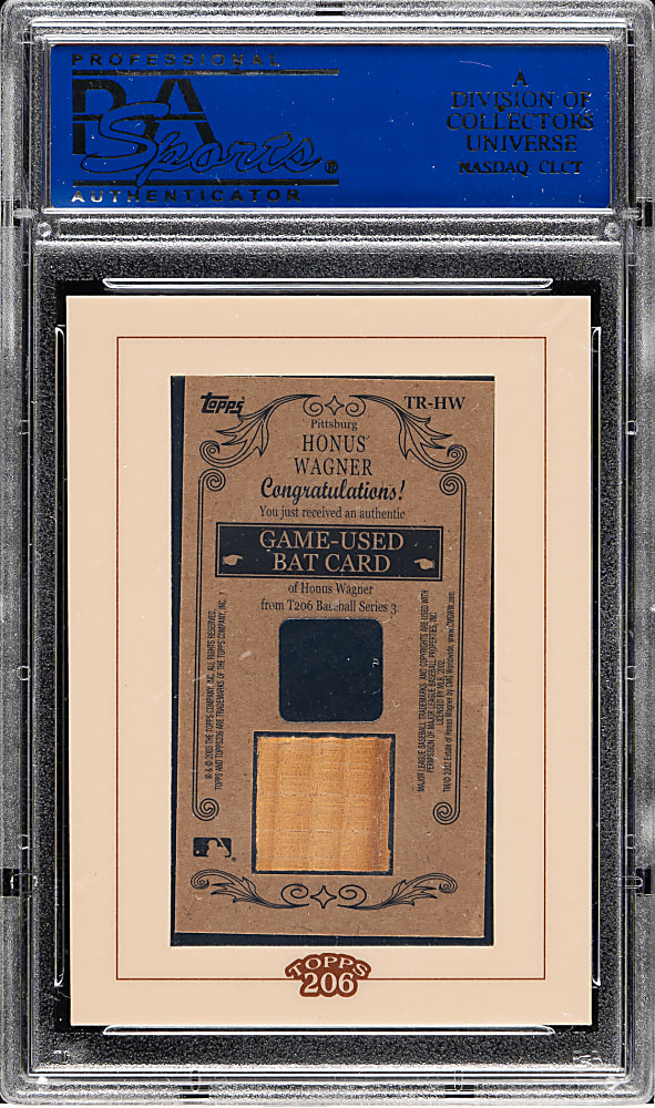 2003 Topps 206 Tobacco Relics #TR-HW Honus Wagner PSA NM-MT 8