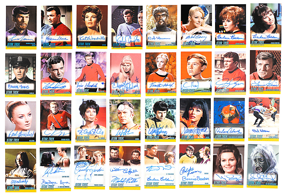 1997-2021 Skybox/Rittenhouse Star Trek The Original Series BGS-Graded Autograph Set Collection (19 Sets, 354 Cards) - Mostly BGS GEM MINT 9.5 with GEM MINT 10 Signatures