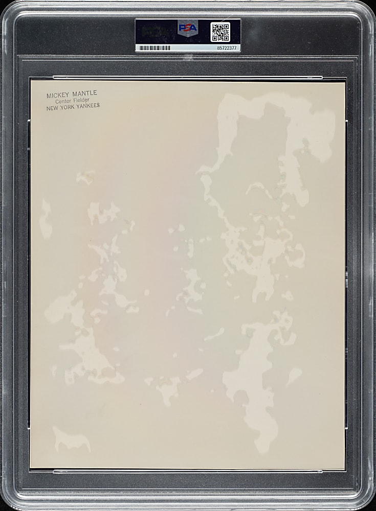 Circa 1960s Mickey Mantle Original New York Yankees Team-Issued Photograph PSA/DNA Type I