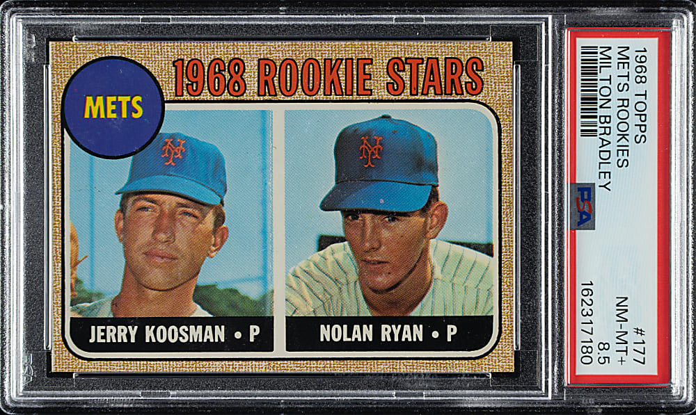 1968 Topps Milton Bradley #177 Nolan Ryan Rookie PSA NM-MT+ 8.5