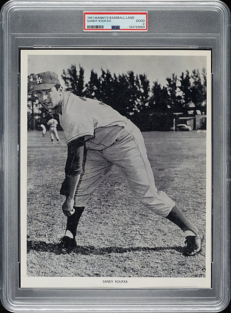 1961 Manny's Baseball Land Sandy Koufax PSA GOOD 2