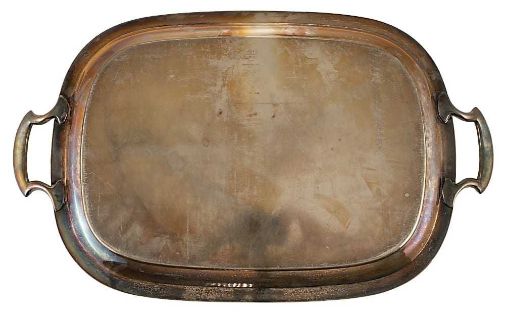 1941 Santa Anita Open Golf Tournament Silver Trophy Tray Presented to Ellsworth Vines - From the Ellsworth Vines Estate