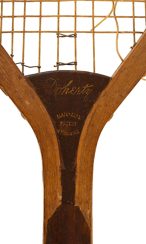 Ellsworth Vines Personal 1900s Slazenger Doherty Model Tennis Racket - Gifted From His Father - From the Ellsworth Vines Estate