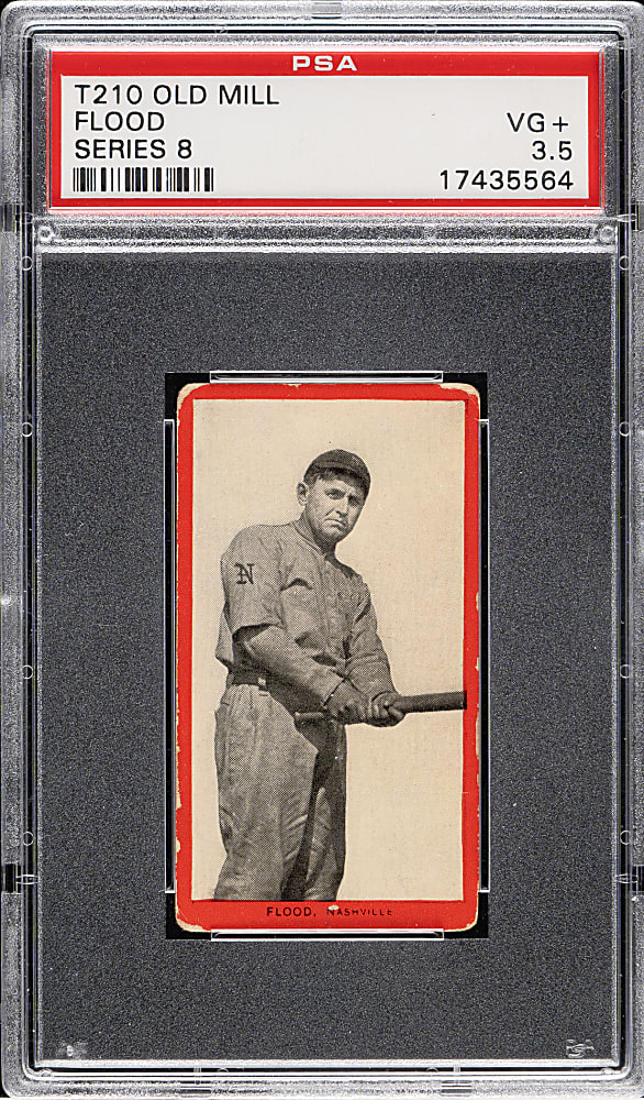 1910 T210 Old Mill Tobacco "Series 8" Tim Flood PSA VG+ 3.5