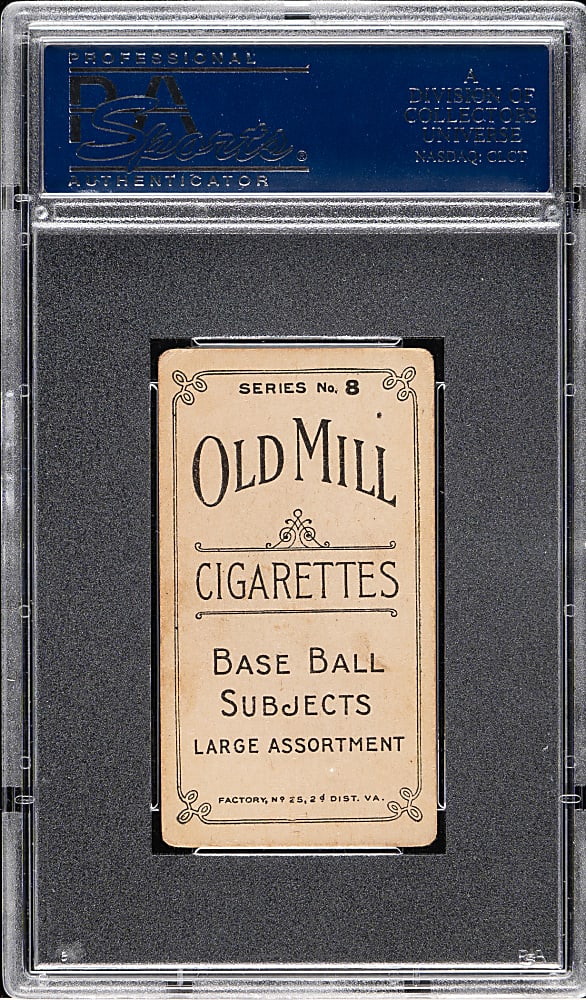 1910 T210 Old Mill Tobacco "Series 8" Tim Flood PSA VG+ 3.5