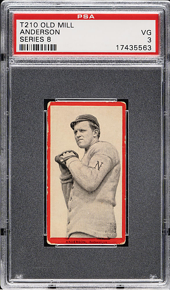 1910 T210 Old Mill Tobacco "Series 8" Wingo Anderson PSA VG 3