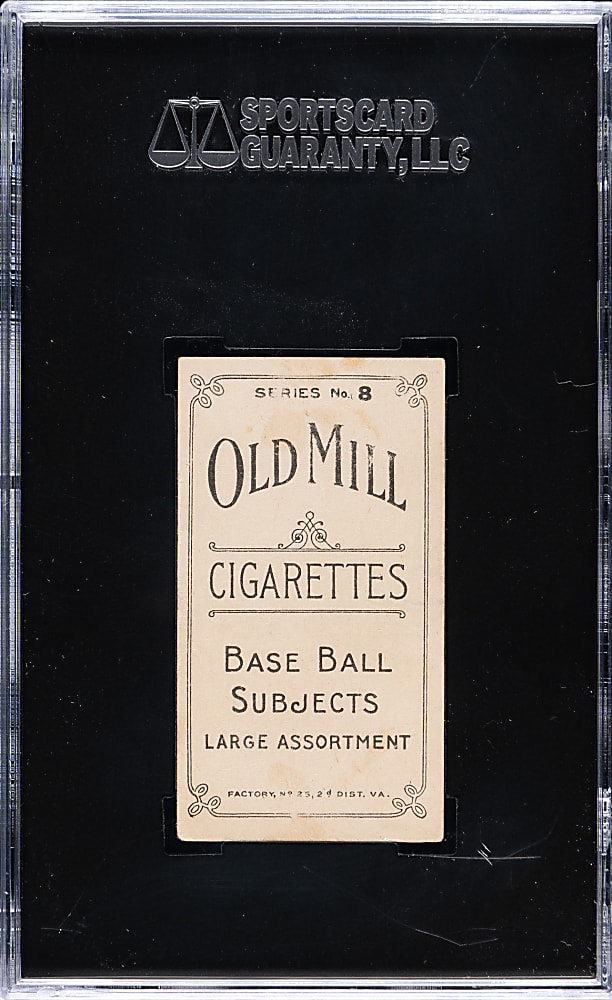 1910 T210 Old Mill Tobacco "Series 8" Charles Miller SGC VG+ 45 - 1 of 1 - Highest Graded!