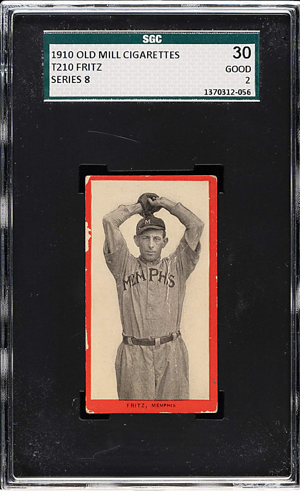 1910 T210 Old Mill Tobacco "Series 8" Charlie Fritz SGC GOOD 30