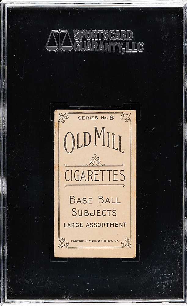 1910 T210 Old Mill Tobacco "Series 8" Charlie Fritz SGC GOOD 30