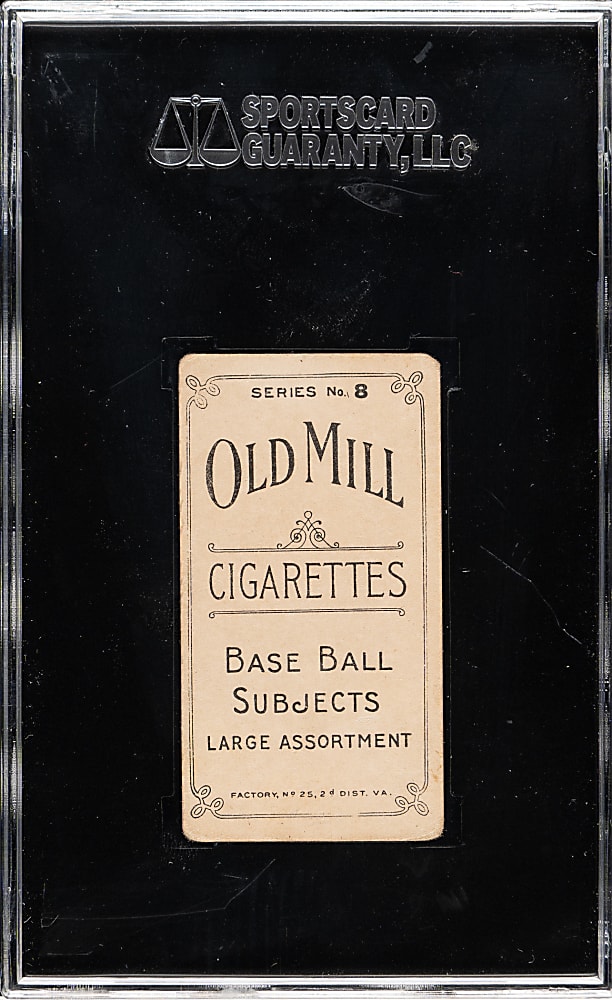 1910 T210 Old Mill Tobacco "Series 8" Eddie Foster SGC VG 40