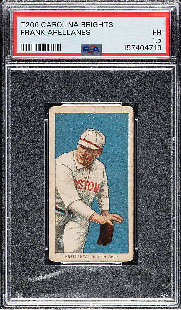 1909-1911 T206 White Border Frank Arellanes PSA FAIR 1.5 - Carolina Brights Back