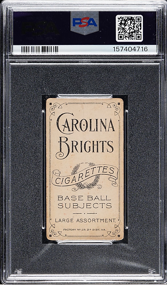 1909-1911 T206 White Border Frank Arellanes PSA FAIR 1.5 - Carolina Brights Back