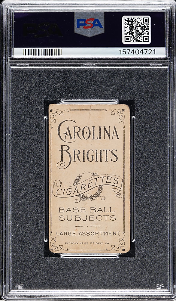 1909-1911 T206 White Border Billy Campbell PSA FAIR 1.5 - Carolina Brights Back