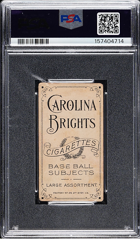 1909-1911 T206 White Border Josh Clark PSA POOR 1 - Carolina Brights Back