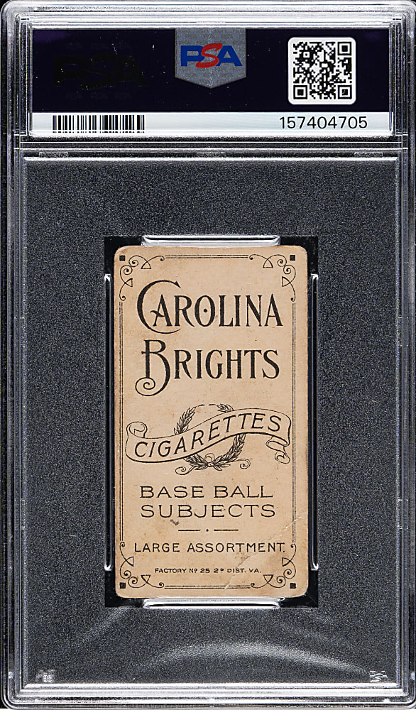 1909-1911 T206 White Border Solly Hofman PSA FAIR 1.5 - Carolina Brights Back -  The ONLY PSA-Graded Example
