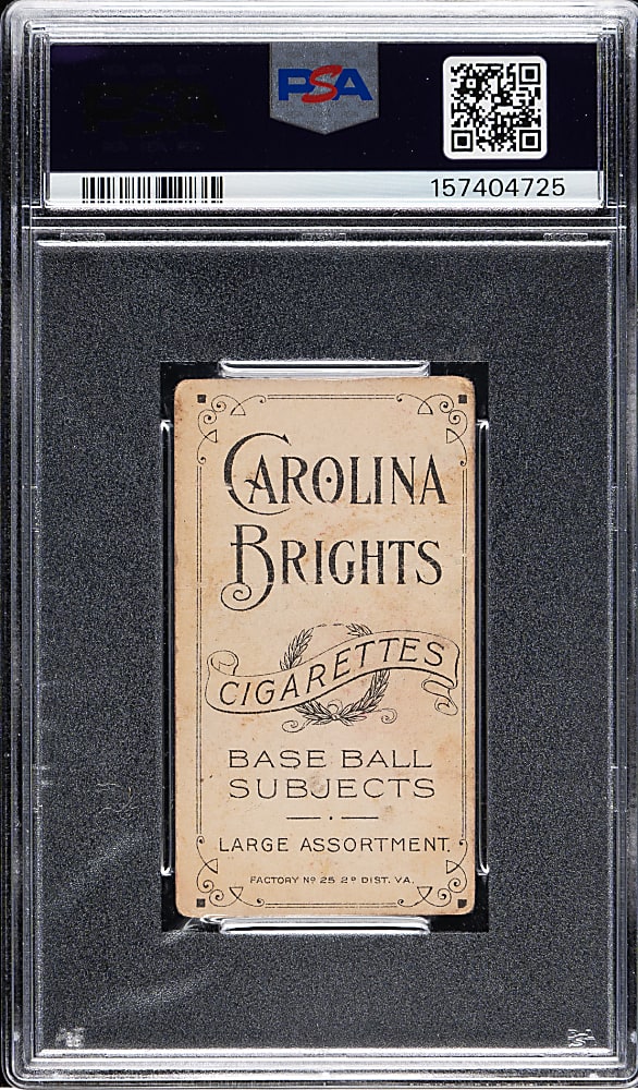 1909-1911 T206 White Border Billy Nattress PSA POOR 1 - Carolina Brights Back