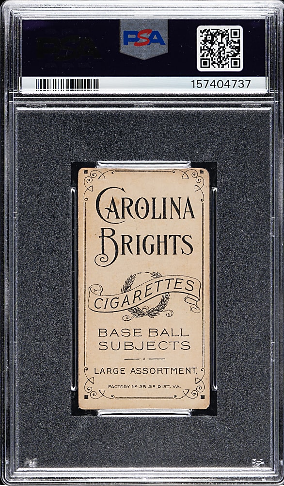 1909-1911 T206 White Border Oscar Stanage PSA GOOD 2 - Carolina Brights Back