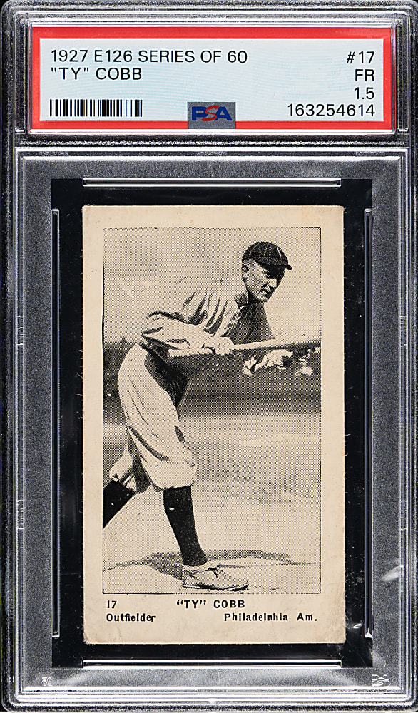 1927 E126 American Caramel "Series of 60" #17 Ty Cobb PSA FAIR 1.5