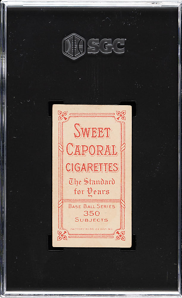 1909-1911 T206 White Border Frank Chance Portrait Red Background SGC VG/EX+ 4.5