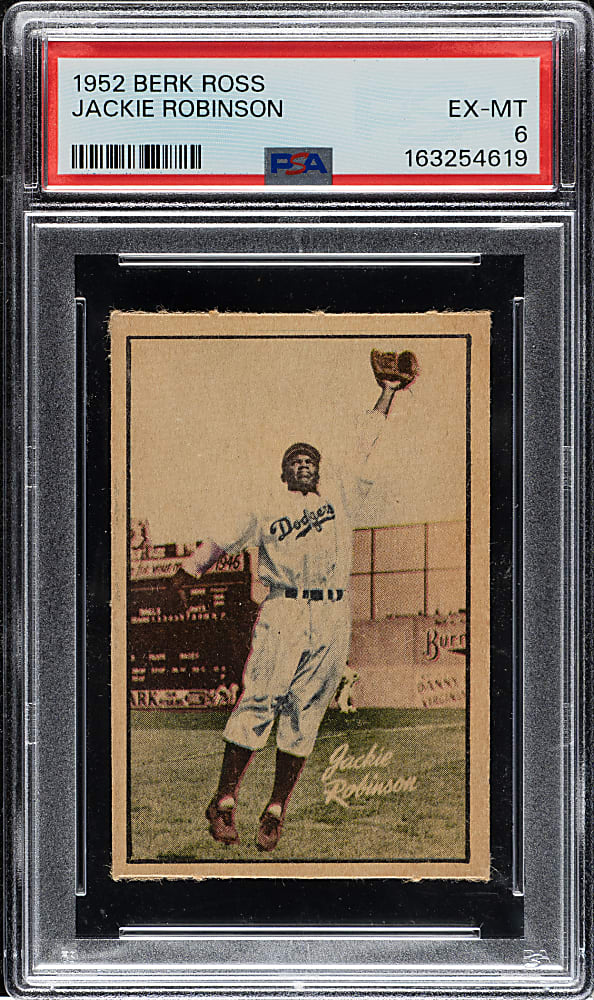 1952 Berk Ross Jackie Robinson PSA EX-MT 6