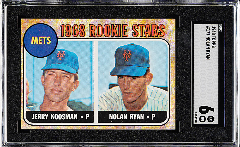 1968 Topps #177 Nolan Ryan Rookie SGC EX/NM 6