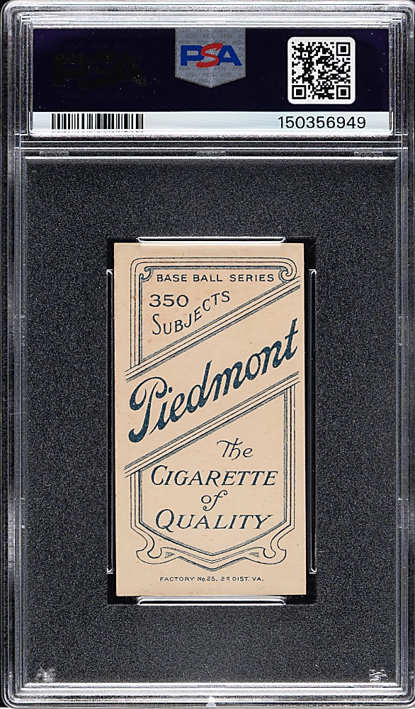 1909-1911 T206 White Border Ted Easterly PSA EX-MT 6