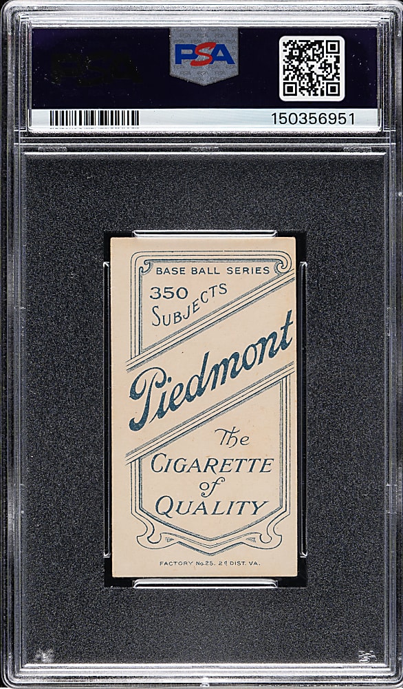 1909-1911 T206 White Border Dots Miller PSA EX-MT 6