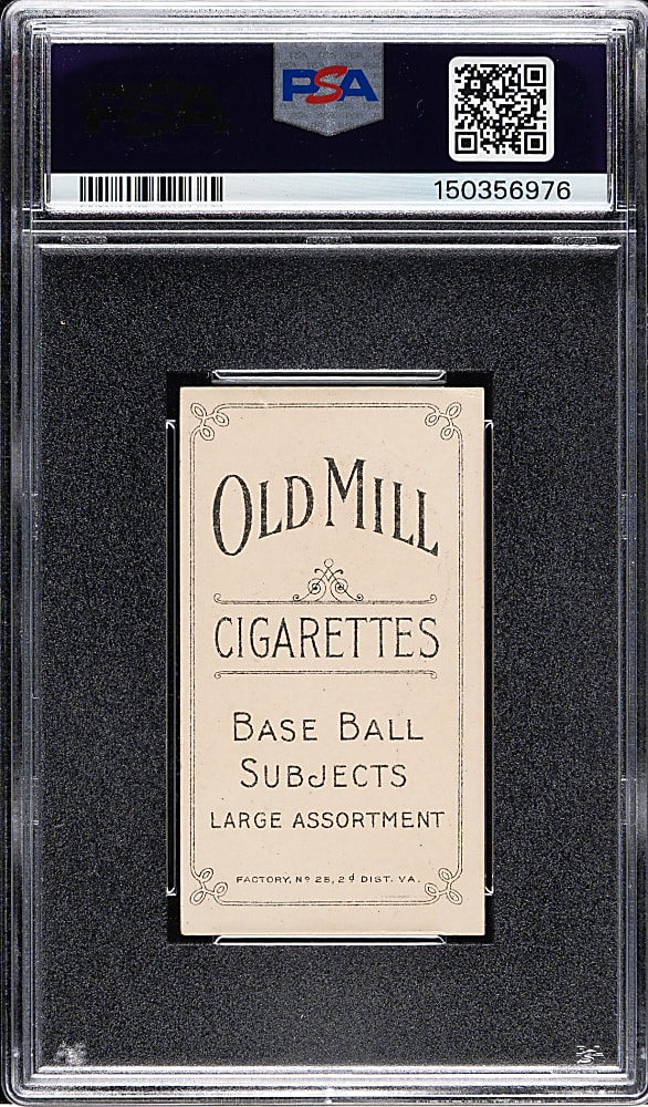 1909-1911 T206 White Border Ira Thomas PSA EX-MT 6 - Old Mill Back