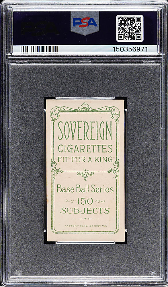 1909-1911 T206 White Border Frank Isbell PSA EX-MT 6 - Sovereign 150 Back - 1 of 1 - Highest Graded!