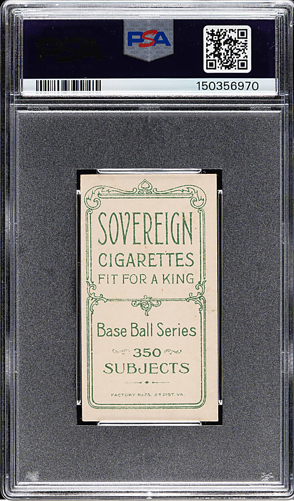 1909-1911 T206 White Border Fred Jacklitsch PSA EX-MT 6 - Sovereign 350 Back - 1 of 3 - Highest Graded!