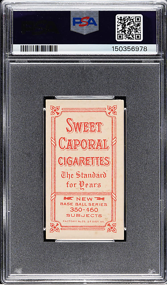 1909-1911 T206 White Border Vic Willis Throwing PSA EX-MT 6