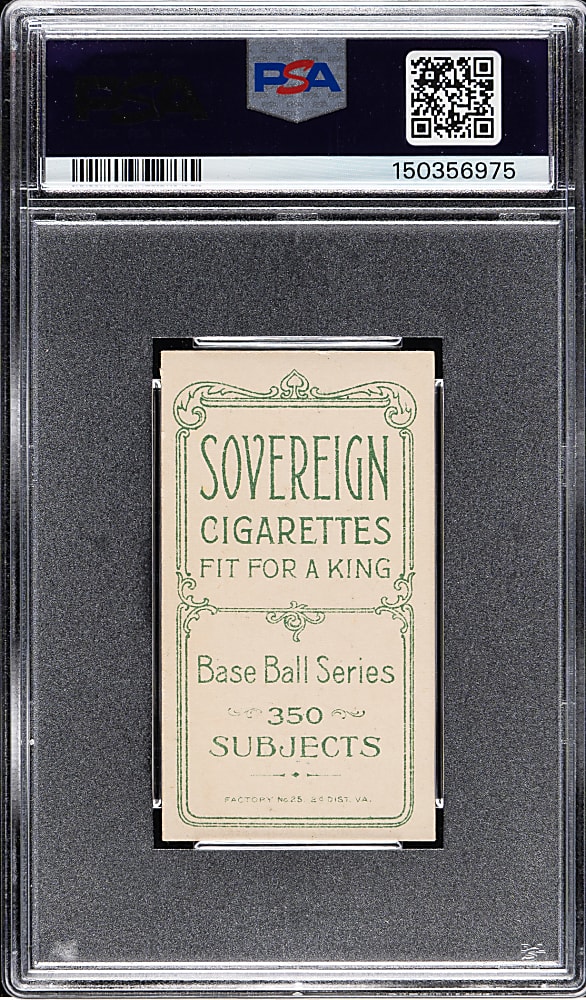 1909-1911 T206 White Border Hobe Ferris PSA EX+ 5.5 - Sovereign 350 Back