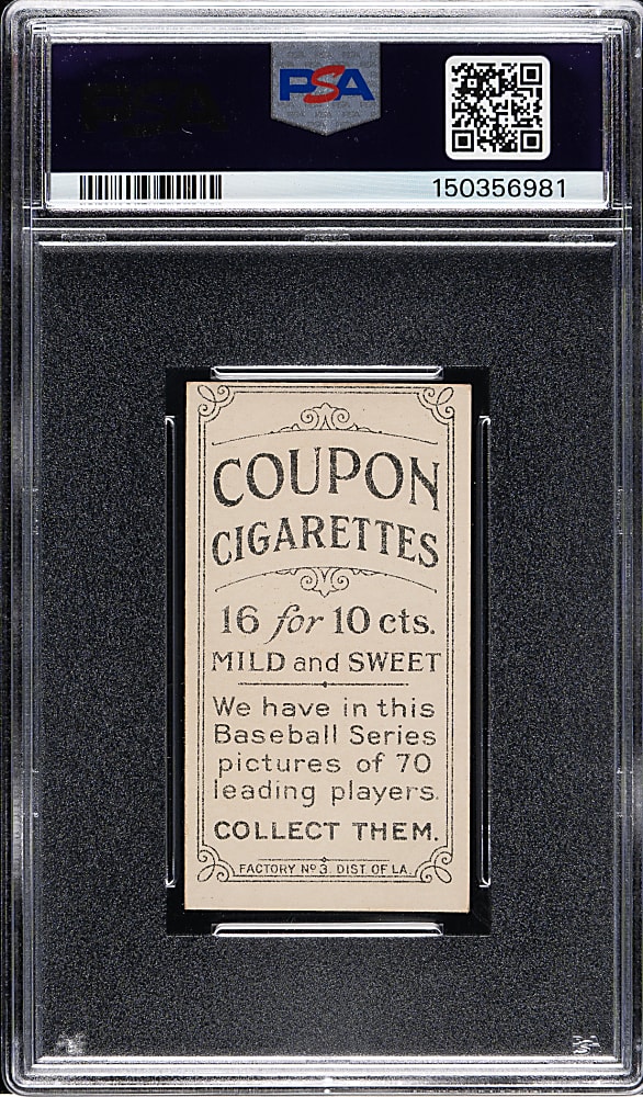 1919 T213 Coupon Cigarettes (Type 3) Gabby Street Portrait PSA VG-EX 4