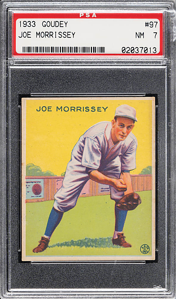 1933 R319 Goudey #97 Joe Morrissey PSA NM 7