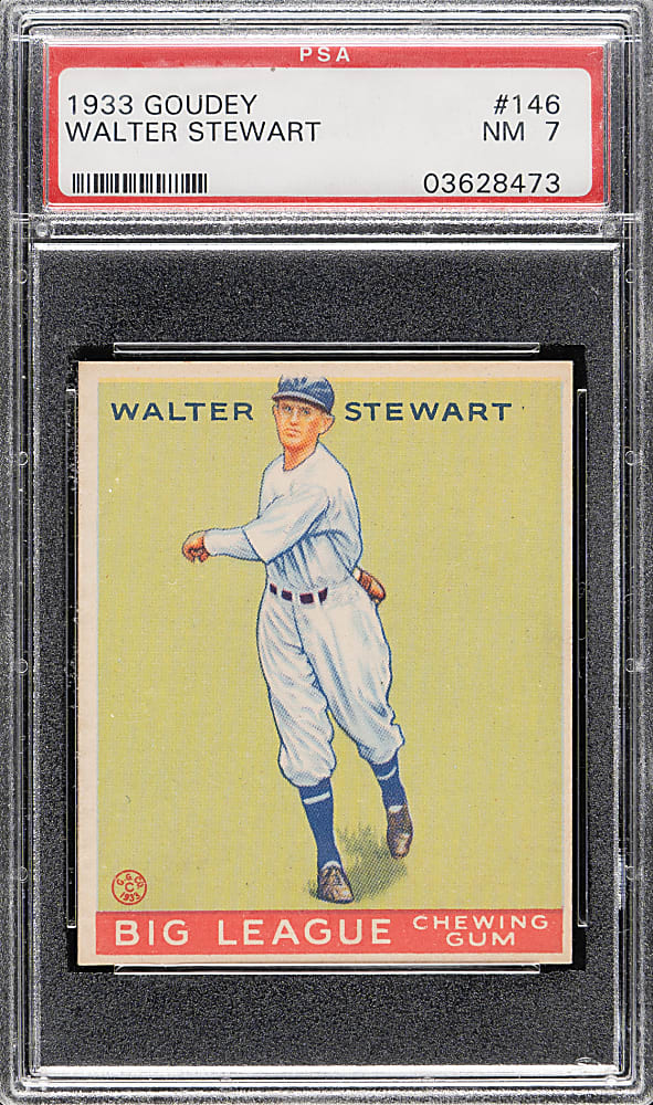 1933 R319 Goudey #146 Walter Stewart PSA NM 7
