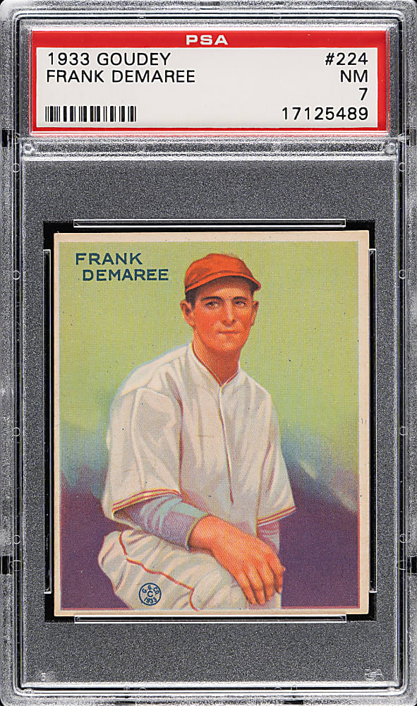 1933 R319 Goudey #224 Frank Demaree PSA NM 7